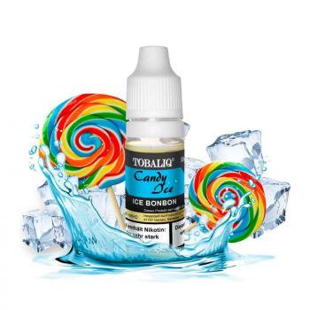 Preview: Tobaliq E-Liquid 6 mg "Candy-Ice (Eisbonbon), 10 ml, Display: 6 Stück